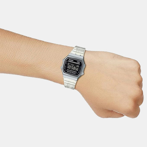 Vintage Unisex Quartz Black Dial Digital Resin Watch D306