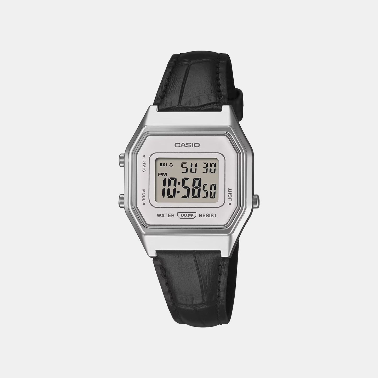 Classics Men Quartz White Dial Digital Stainless Steel Watch D423