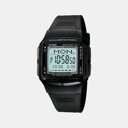 Vintage Unisex Quartz Black Dial Digital Resin Watch DB23