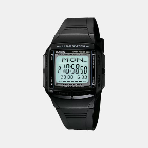 Vintage Unisex Quartz Black Dial Digital Resin Watch DB23