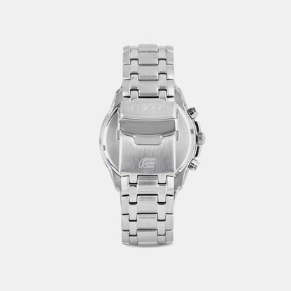 Edifice Men Quartz Black Dial Chronograph Stainless Steel Watch ED369