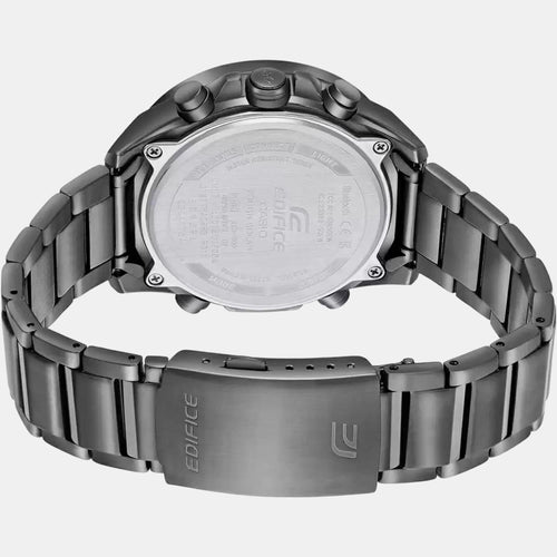 Edifice Men Quartz Grey Dial Analog-Digital Stainless Steel Watch ED527