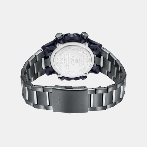 Edifice Men Quartz Black Dial Analog-Digital Stainless Steel Watch ED565