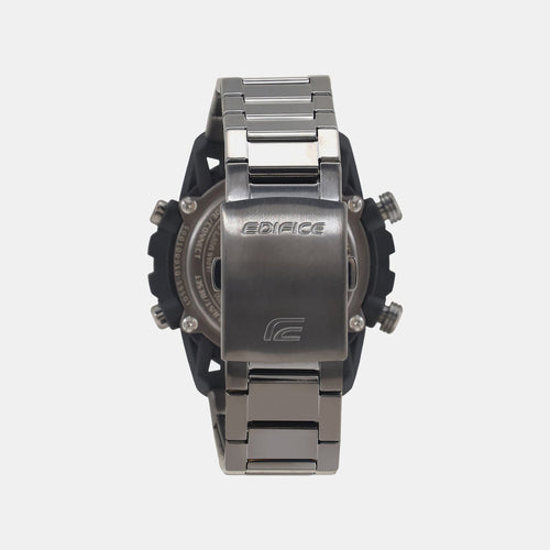 Edifice Men Quartz Black Dial Analog-Digital Stainless Steel Watch ED565