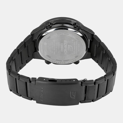 Edifice Men Quartz Black Dial Analog-Digital Stainless Steel Watch ED601