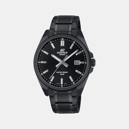 Edifice Men Quartz Black Dial Analog Stainless Steel Watch ED620