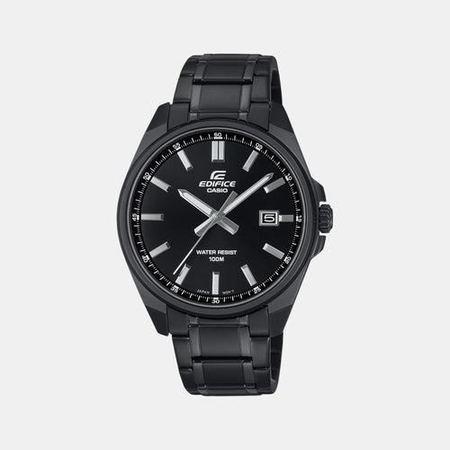 Edifice Men Quartz Black Dial Analog Stainless Steel Watch ED620