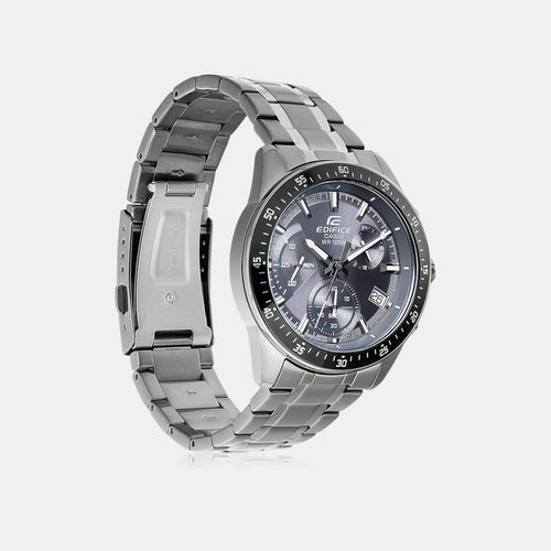 Edifice Men Quartz Grey Dial Chronograph Stainless Steel Watch ED622