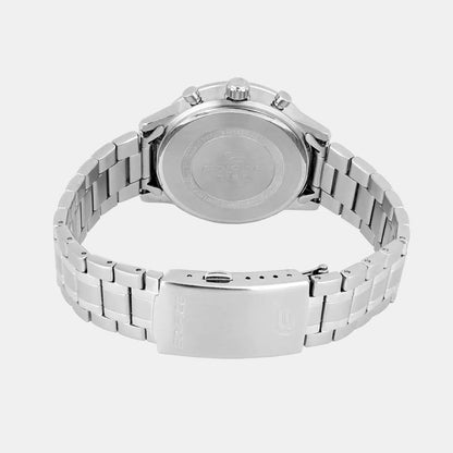 Edifice Men Quartz Blue Dial Multi-Function Stainless Steel Watch ED656