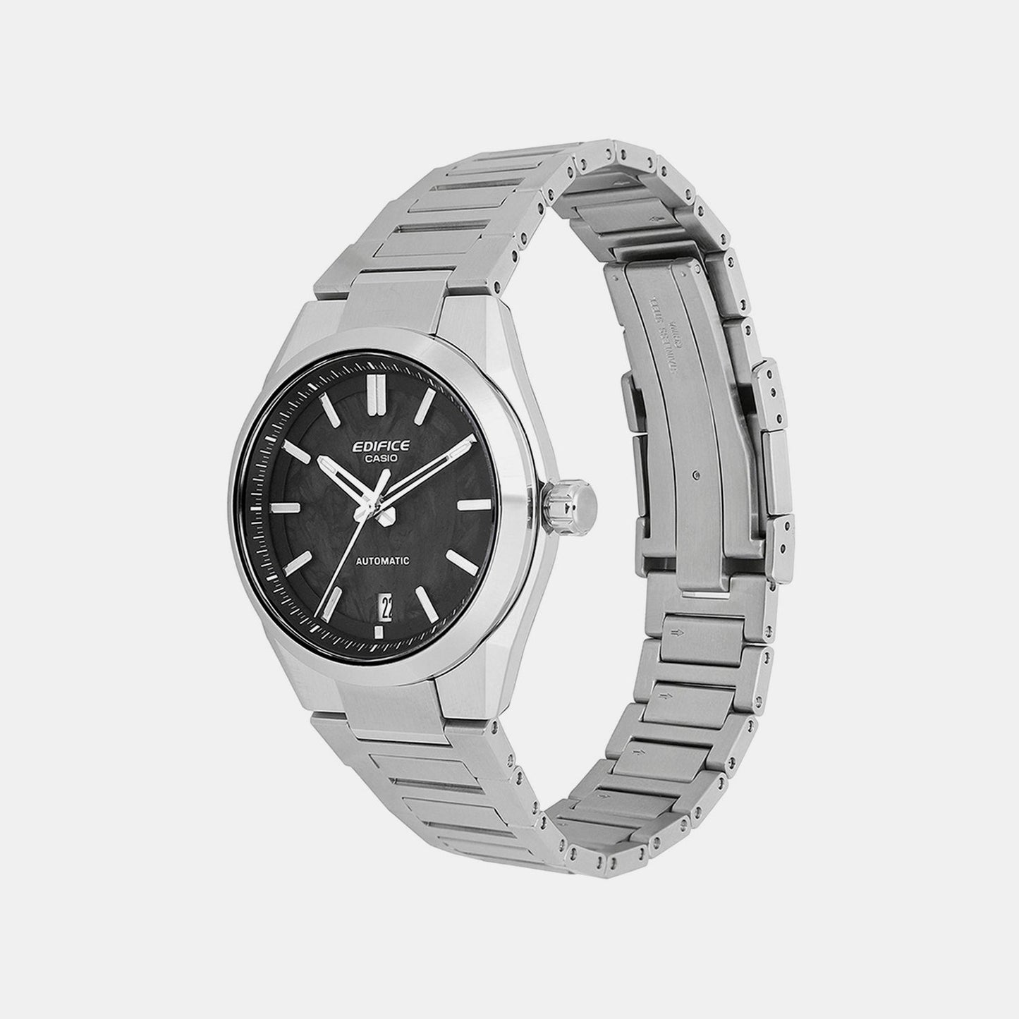 Edifice Men Automatic Black Dial Analog Stainless Steel Watch ED669