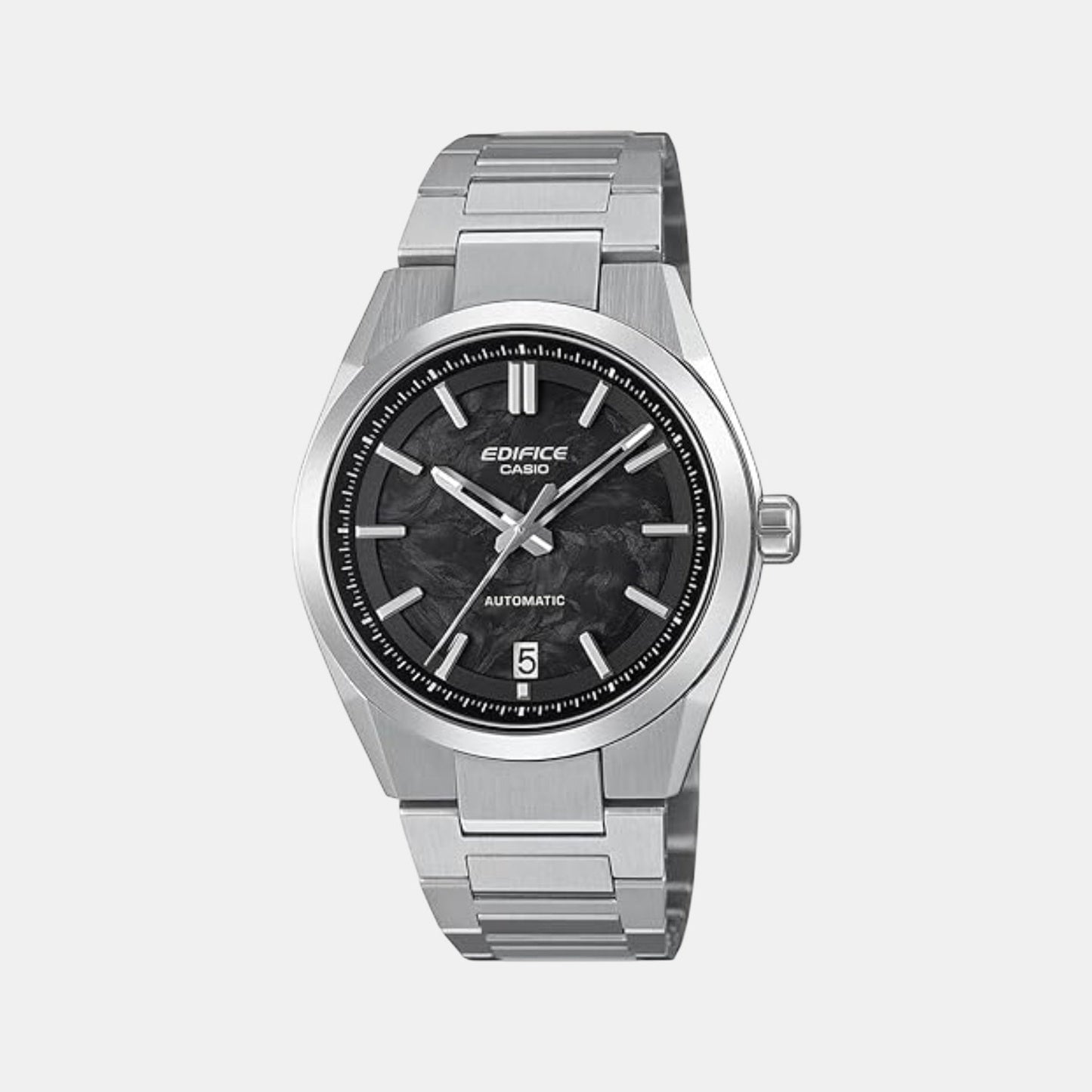 Edifice Men Automatic Black Dial Analog Stainless Steel Watch ED669