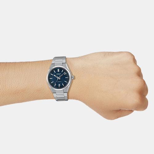 Edifice Men Automatic Blue Dial Analog Stainless Steel Watch ED670