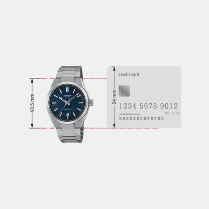 Edifice Men Automatic Blue Dial Analog Stainless Steel Watch ED670