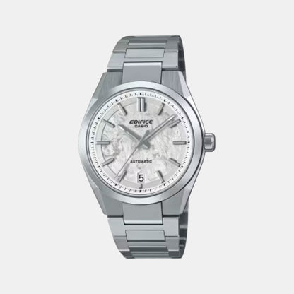 Edifice Men Automatic White Dial Analog Stainless Steel Watch ED672