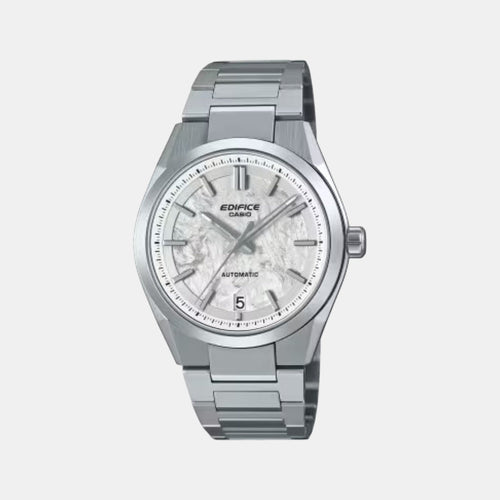 Edifice Men Automatic White Dial Analog Stainless Steel Watch ED672