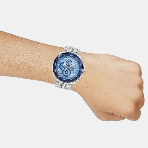 Edifice Men Quartz Blue Dial Chronograph Stainless Steel Watch ED674