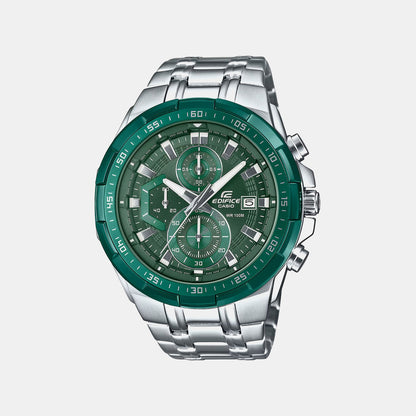 Edifice Men Quartz Green Dial Chronograph Stainless Steel Watch ED675