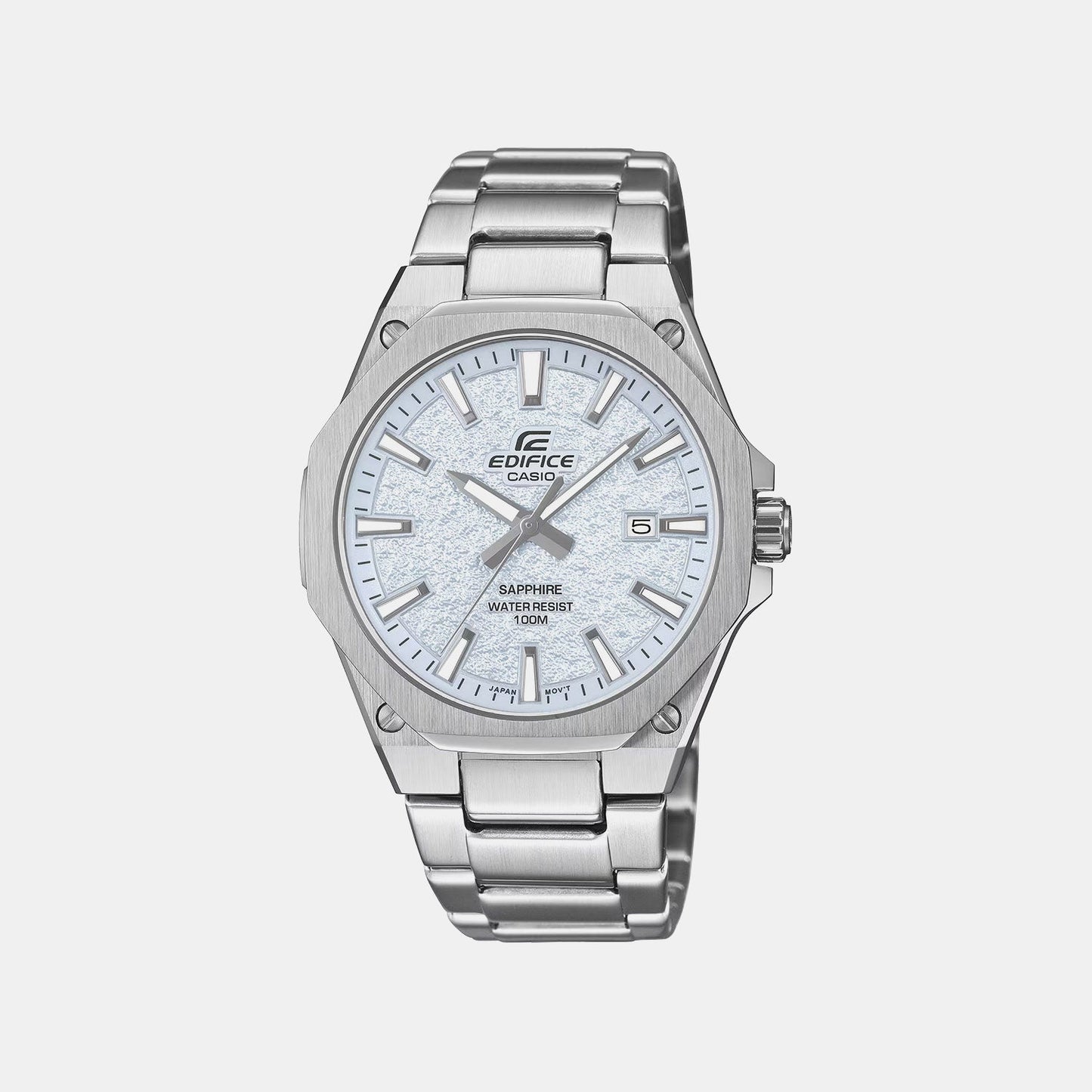 Edifice Men Quartz Blue Dial Analog Stainless Steel Watch ED677