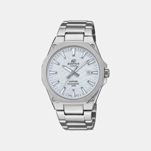Edifice Men Quartz Blue Dial Analog Stainless Steel Watch ED677