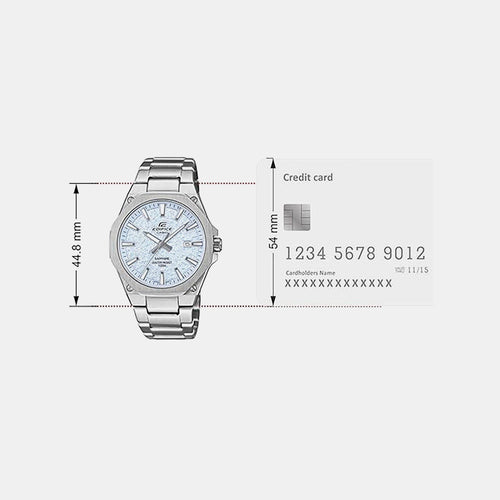Edifice Men Quartz Blue Dial Analog Stainless Steel Watch ED677