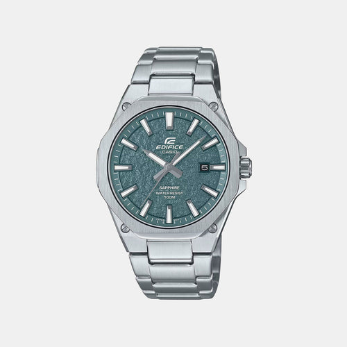 Edifice Men Quartz Green Dial Analog Stainless Steel Watch ED678