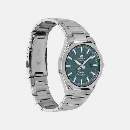 Edifice Men Quartz Green Dial Analog Stainless Steel Watch ED678
