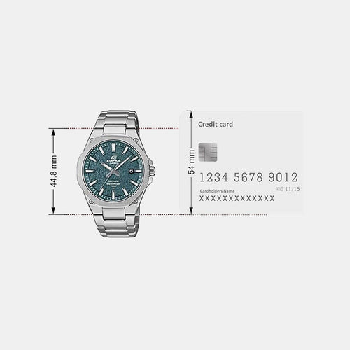 Edifice Men Quartz Green Dial Analog Stainless Steel Watch ED678