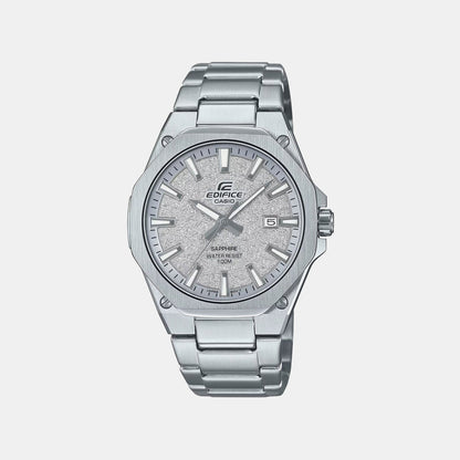 Edifice Men Quartz Grey Dial Analog Stainless Steel Watch ED679