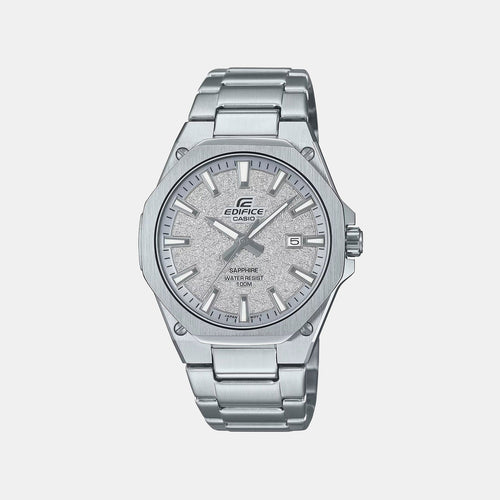Edifice Men Quartz Grey Dial Analog Stainless Steel Watch ED679