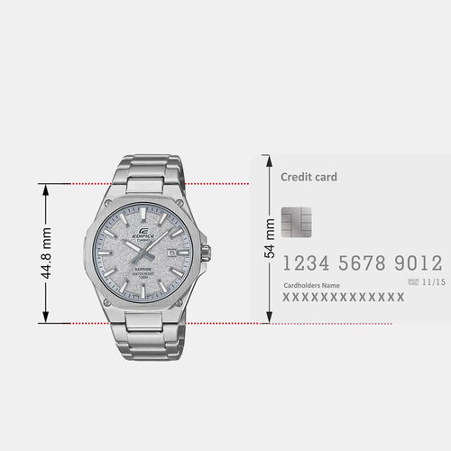 Edifice Men Quartz Grey Dial Analog Stainless Steel Watch ED679