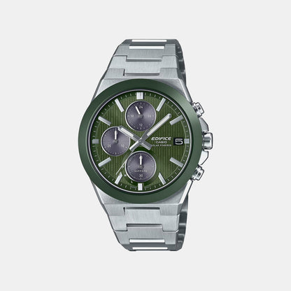 Edifice Men Quartz Green Dial Analog Stainless Steel Watch ED681