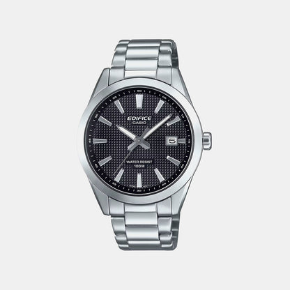 Edifice Men Quartz Black Dial Analog Stainless Steel Watch ED683