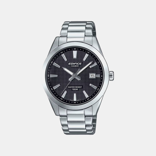 Edifice Men Quartz Black Dial Analog Stainless Steel Watch ED683