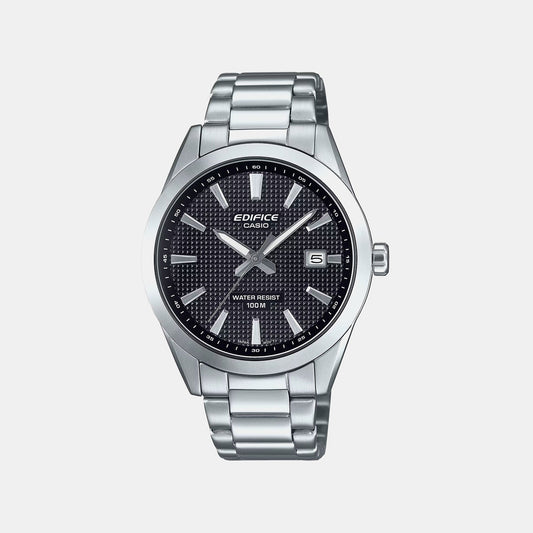 Edifice Men Quartz Black Dial Analog Stainless Steel Watch ED683