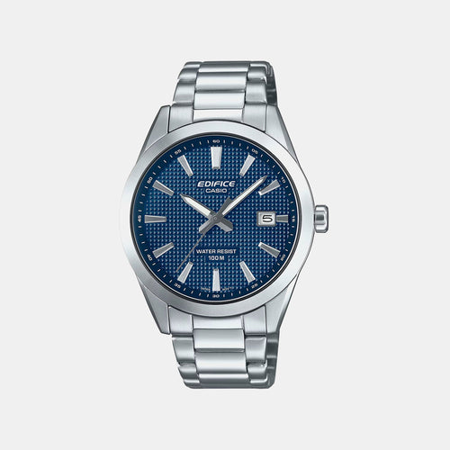 Edifice Men Quartz Blue Dial Analog Stainless Steel Watch ED684