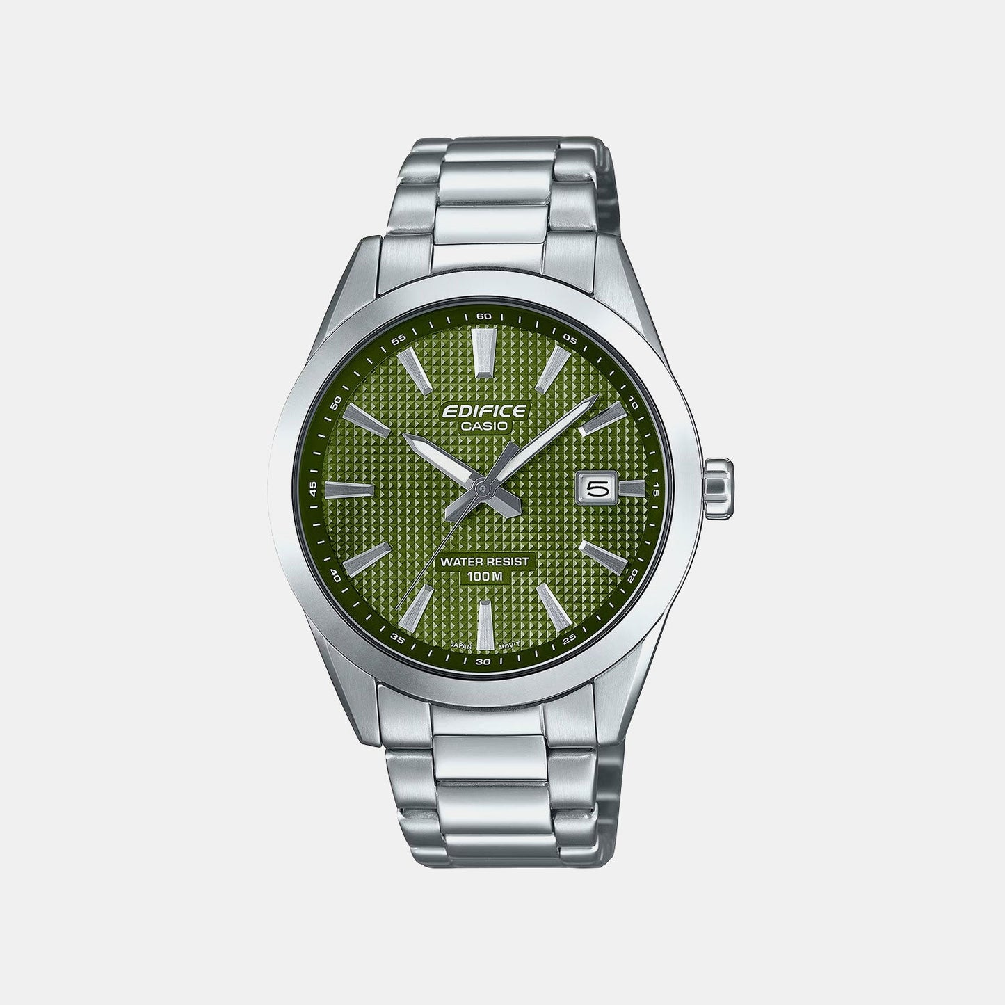 Edifice Men Quartz Green Dial Analog Stainless Steel Watch ED685