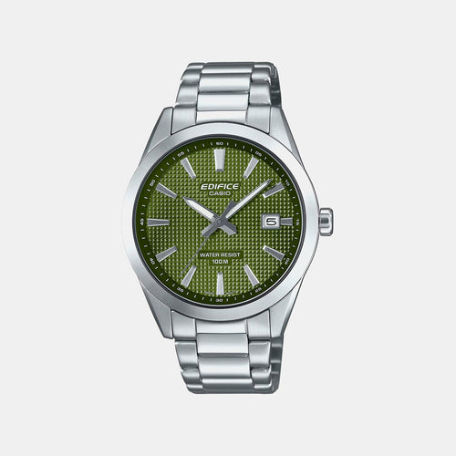Edifice Men Quartz Green Dial Analog Stainless Steel Watch ED685