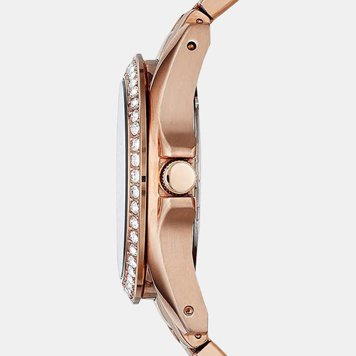 Riley Women Quartz Pink Dial Chronograph Stainless Steel Watch ES2811