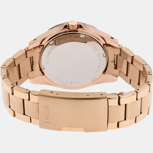 Riley Women Quartz Pink Dial Chronograph Stainless Steel Watch ES2811