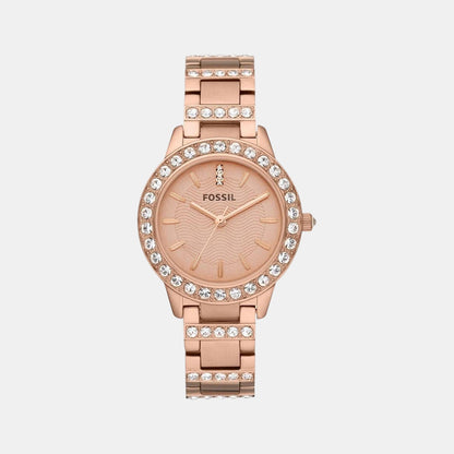 Jesse Women Quartz Pink Dial Analog Stainless Steel Watch ES3020
