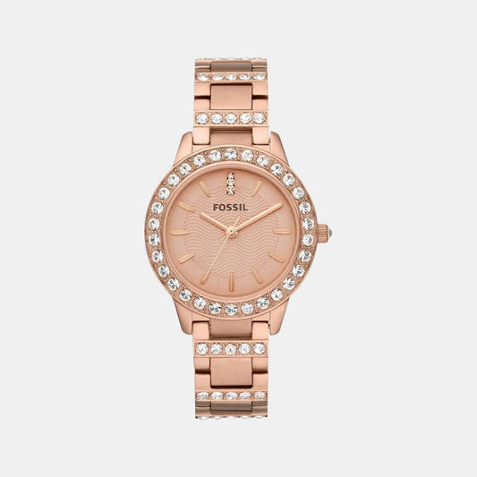 Jesse Women Quartz Pink Dial Analog Stainless Steel Watch ES3020