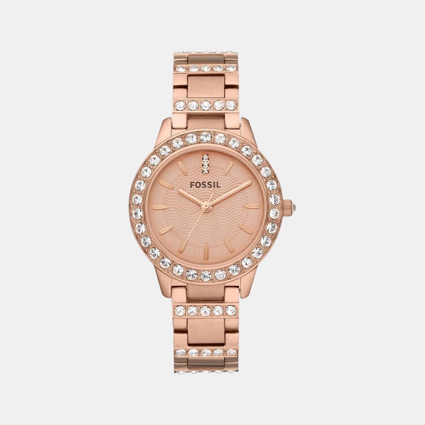 Jesse Women Quartz Pink Dial Analog Stainless Steel Watch ES3020I