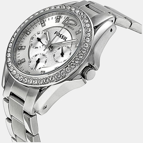 Riley Women Quartz Silver Dial Chronograph Stainless Steel Watch ES3202