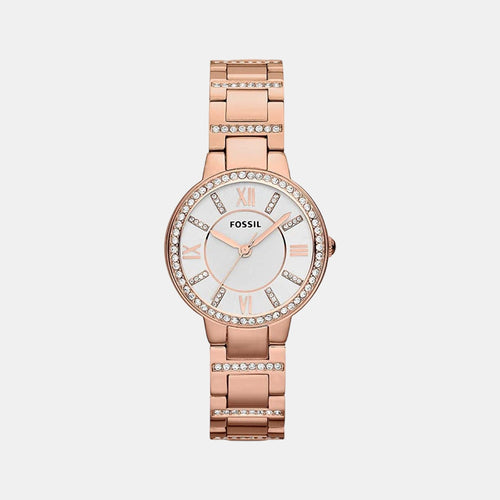 Virginia Women Quartz Silver Dial Analog Stainless Steel Watch ES3284