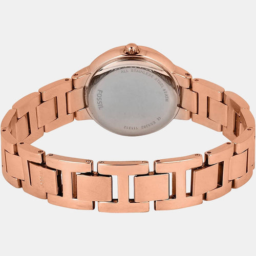 Virginia Women Quartz Silver Dial Analog Stainless Steel Watch ES3284