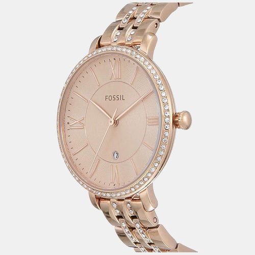 Women Quartz Rose Gold Dial Analog Stainless Steel Watch ES3546I