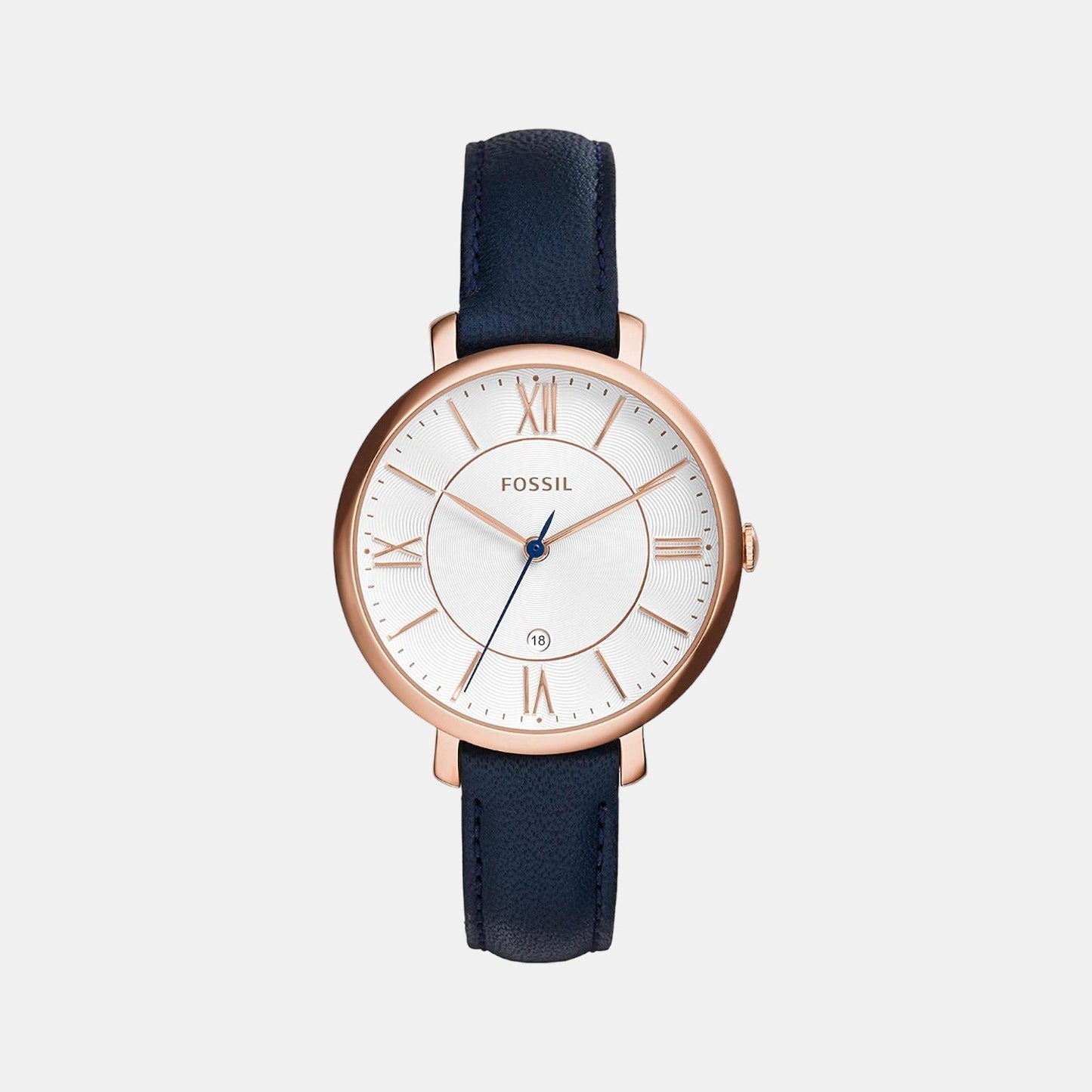 Jacqueline Women Quartz Silver Dial Analog Leather Watch ES3843I