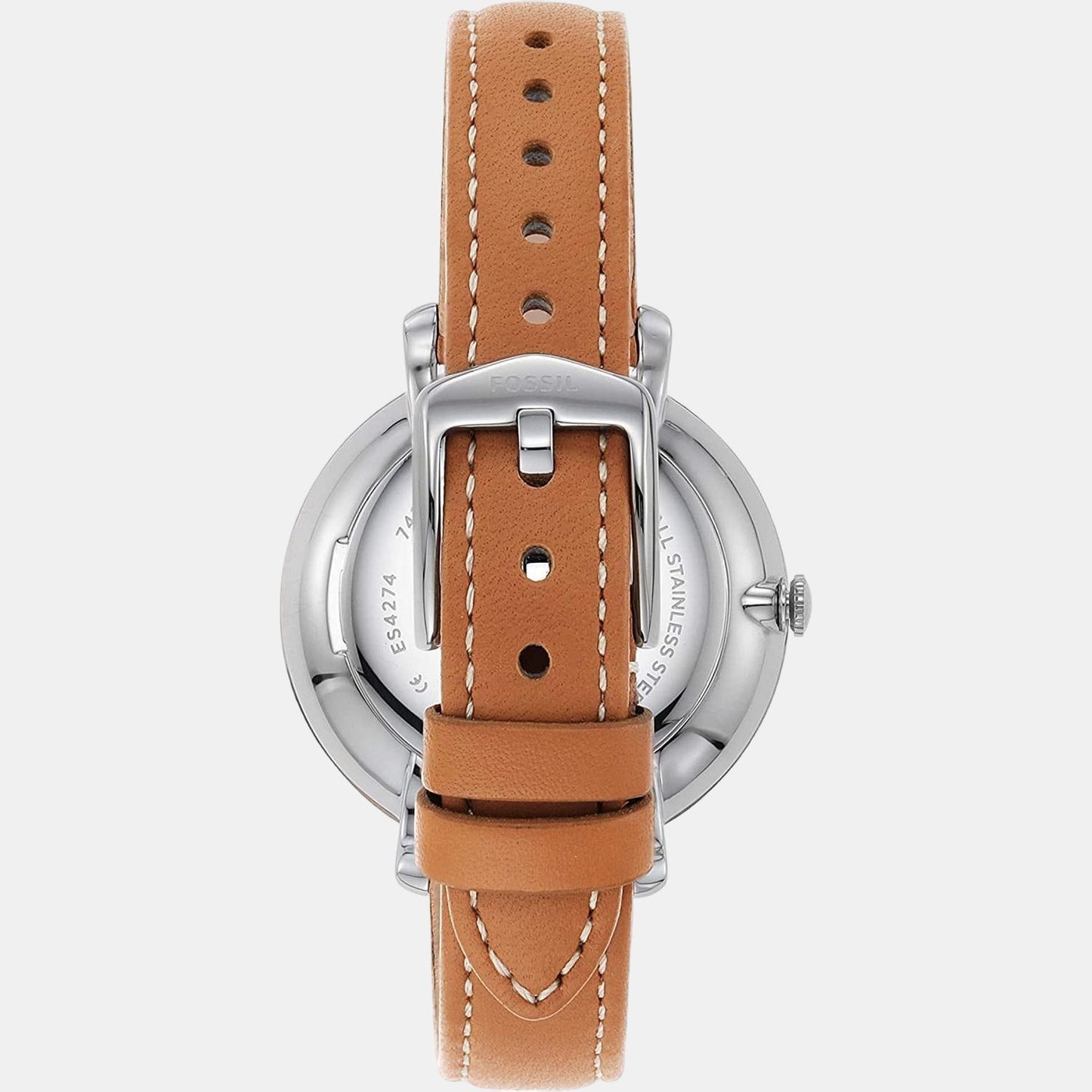 Jacqueline Women Quartz Blue Dial Analog Leather Watch ES4274