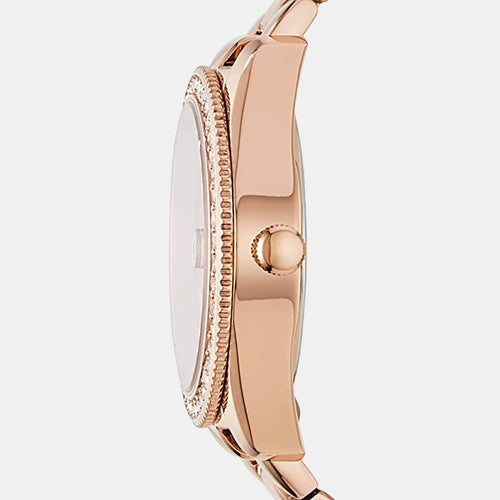 Scarlette Women Quartz Pink Dial Analog Stainless Steel Watch ES4318