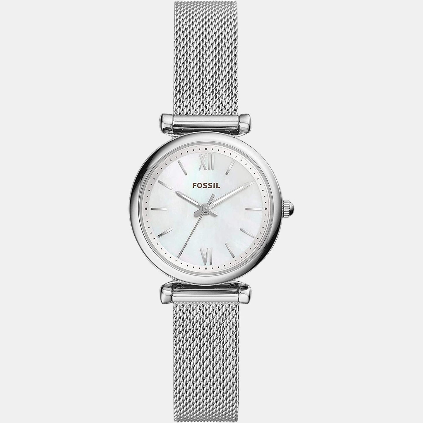 Carlie Women Quartz White Dial Analog Mesh Watch ES4432